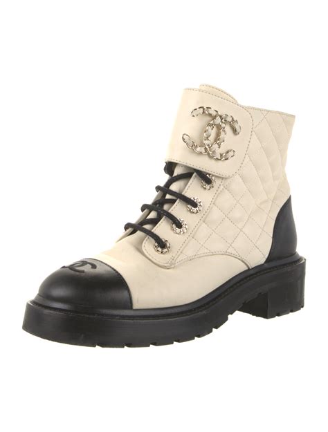 fake chanel combat boots|chanel interlocking boots.